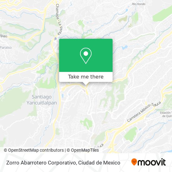 Mapa de Zorro Abarrotero Corporativo