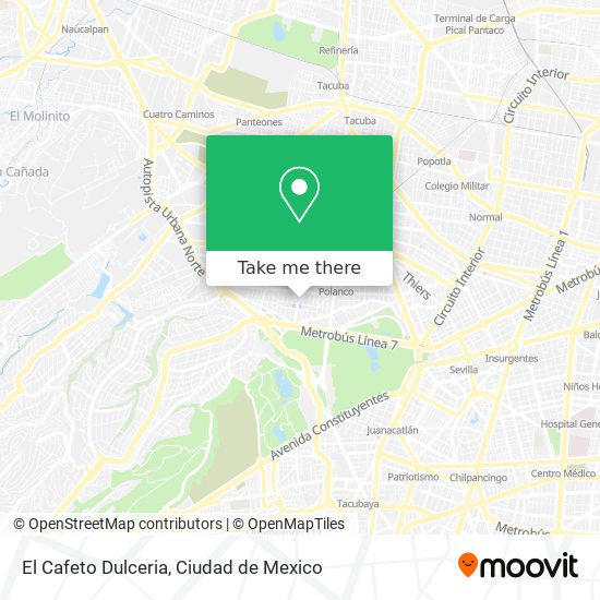 El Cafeto Dulceria map
