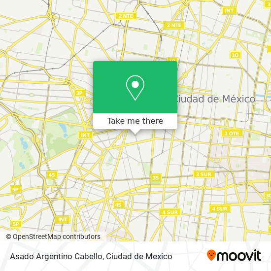 Asado Argentino Cabello map