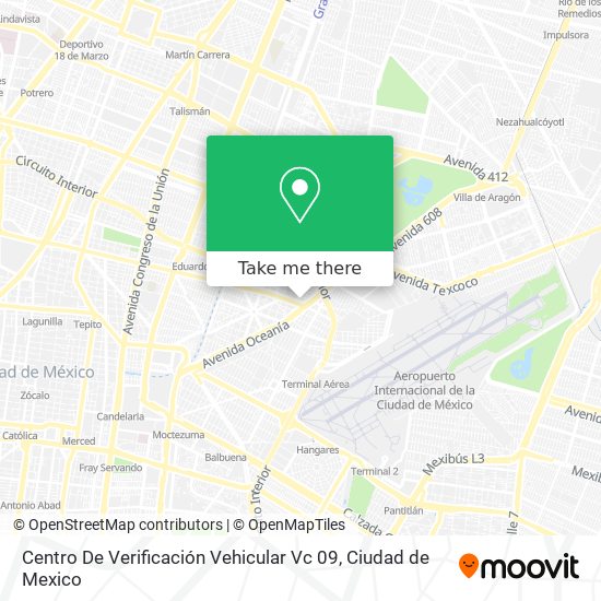 Centro De Verificación Vehicular Vc 09 map