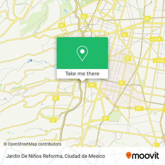 Jardin De Niños Reforma map