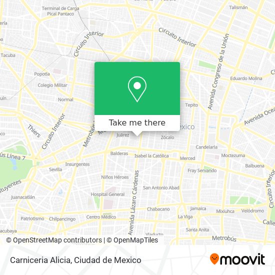 Carniceria Alicia map