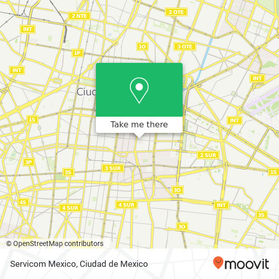 Servicom Mexico map
