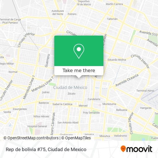 Rep de bolivia #75 map