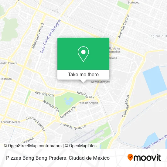 Pizzas Bang Bang Pradera map