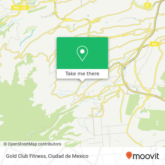 Gold Club Fitness map