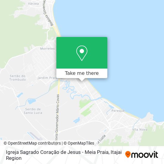 Igreja Sagrado Coração de Jesus - Meia Praia map