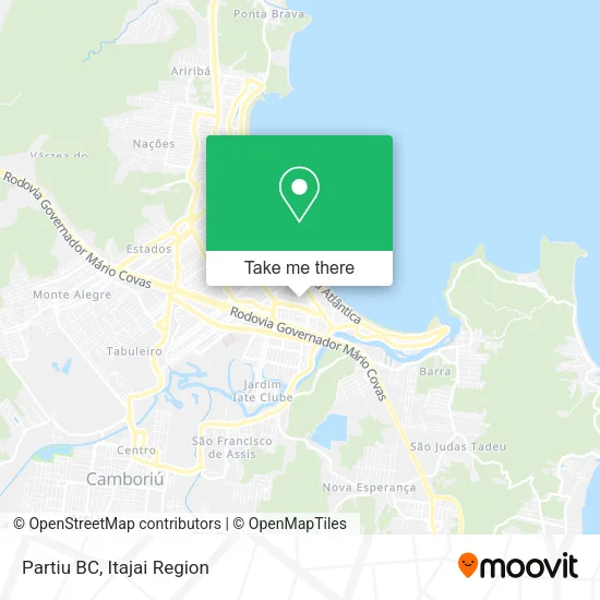 Partiu BC map