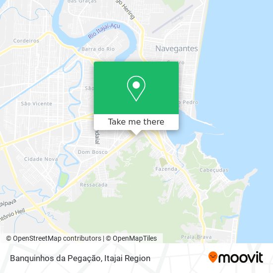 Banquinhos da Pegação map