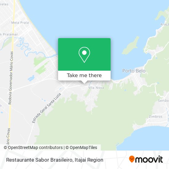 Mapa Restaurante Sabor Brasileiro