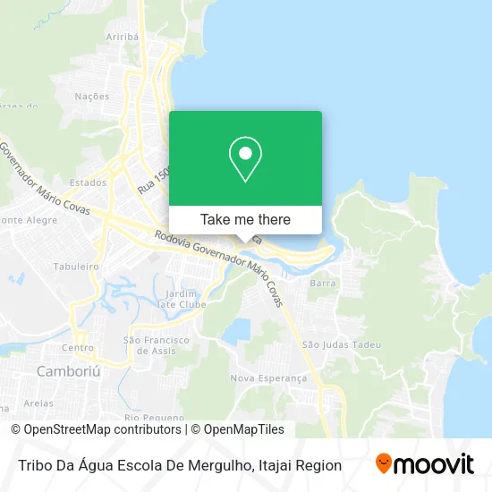 Tribo Da Água Escola De Mergulho map
