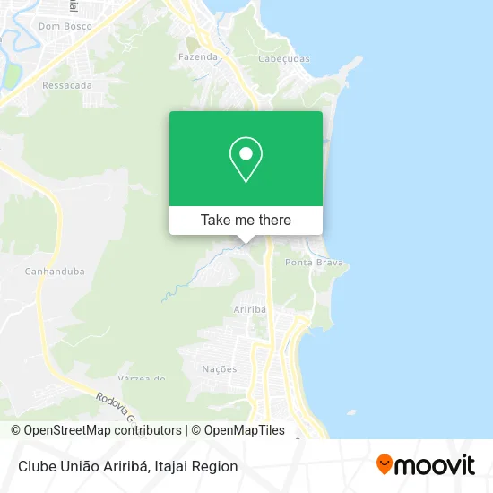 Clube União Ariribá map