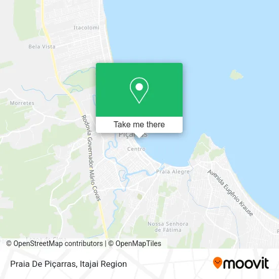 Praia De Piçarras map