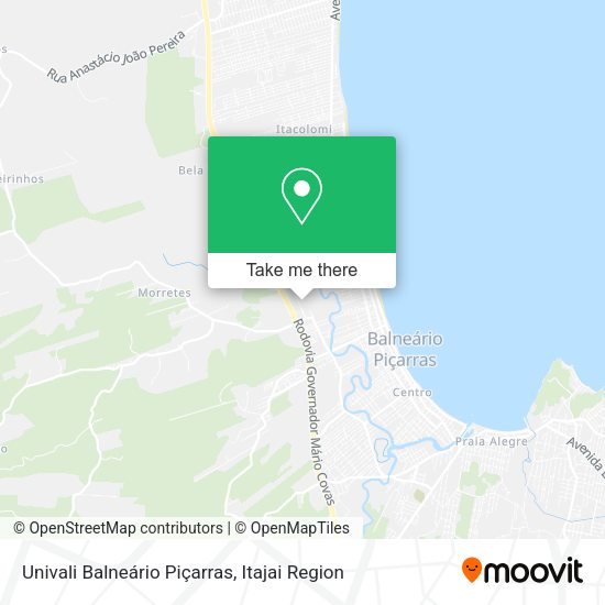 Univali Balneário Piçarras map