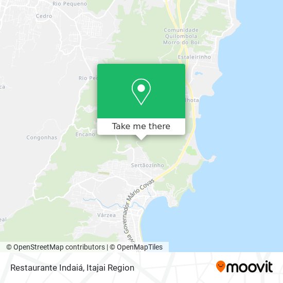 Mapa Restaurante Indaiá