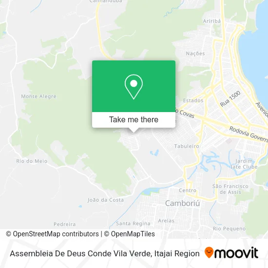 Assembleia De Deus Conde Vila Verde map