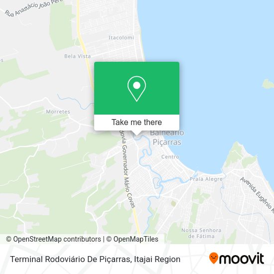 Terminal Rodoviário De Piçarras map