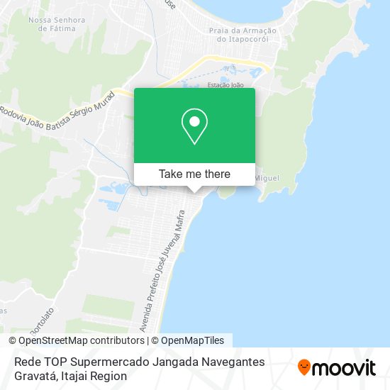 Rede TOP Supermercado Jangada Navegantes Gravatá map