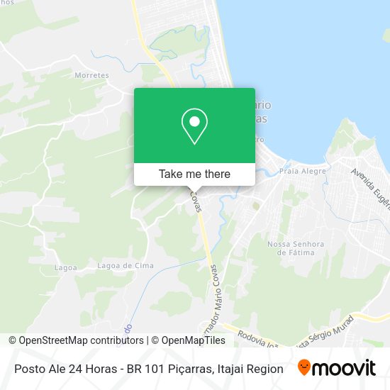 Posto Ale 24 Horas - BR 101 Piçarras map
