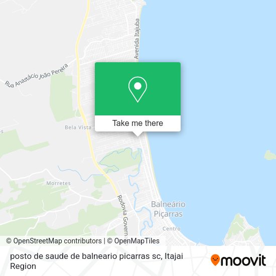 posto de saude de balneario picarras sc map