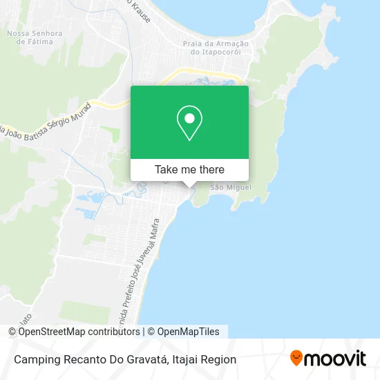 Camping Recanto Do Gravatá map