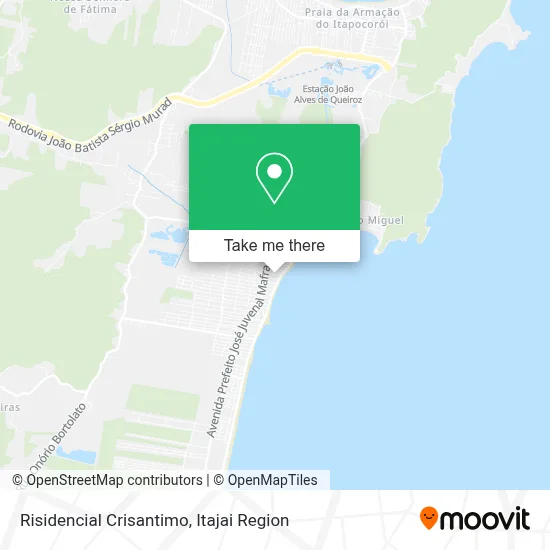 Risidencial Crisantimo map