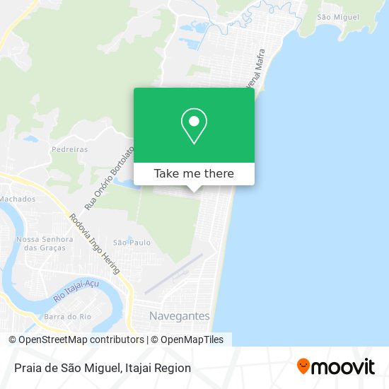 Praia de São Miguel map