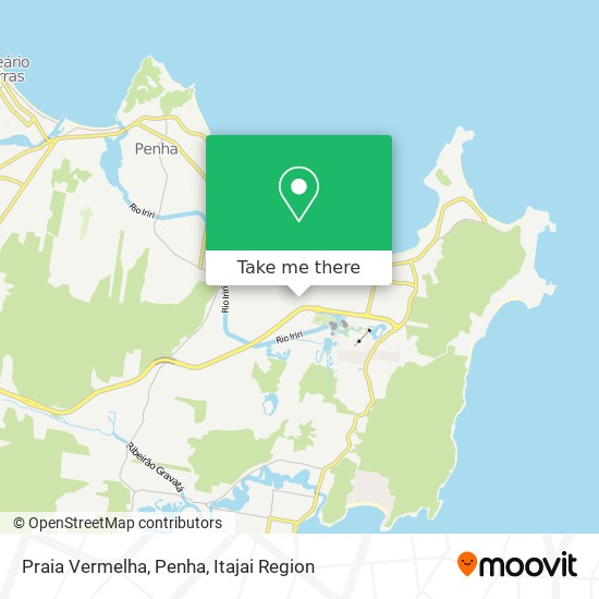 Praia Vermelha, Penha map