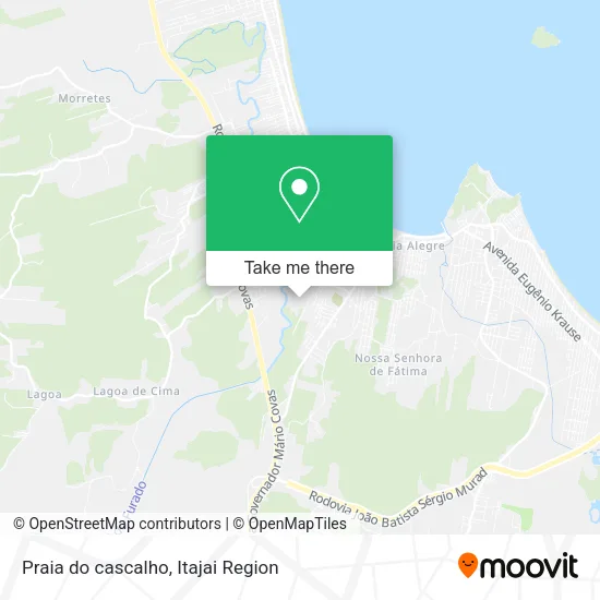 Praia do cascalho map
