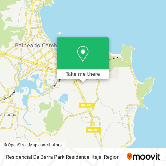 Residencial Da Barra Park Residence map
