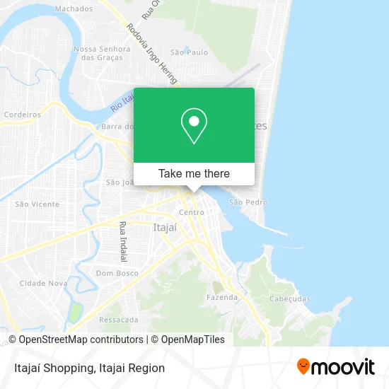 Itajaí Shopping map