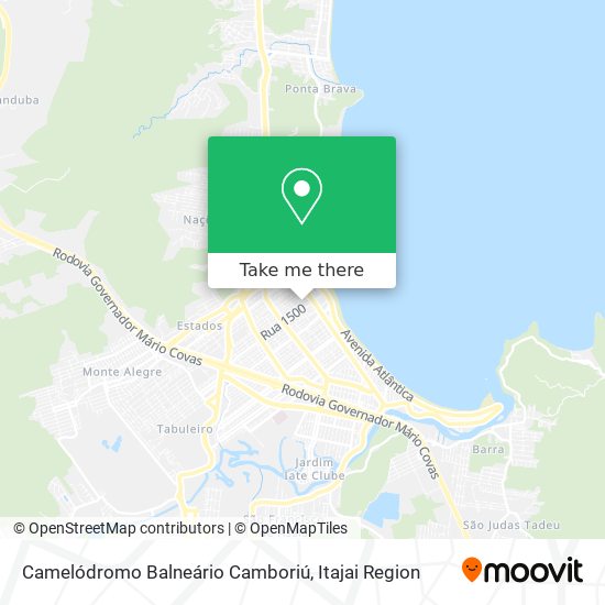 Camelódromo Balneário Camboriú map