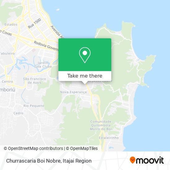 Mapa Churrascaria Boi Nobre