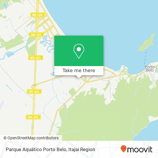 Mapa Parque Aquático Porto Belo
