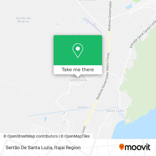 Mapa Sertão De Santa Luzia