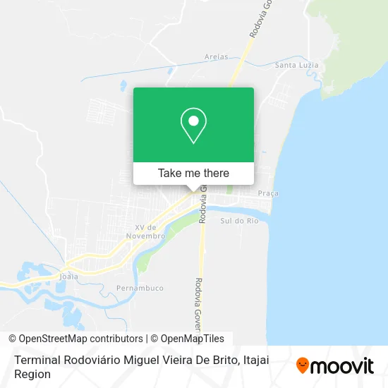 Terminal Rodoviário Miguel Vieira De Brito map