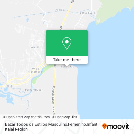 Mapa Bazar Todos os Estilos Masculino,Femenino,Infantil