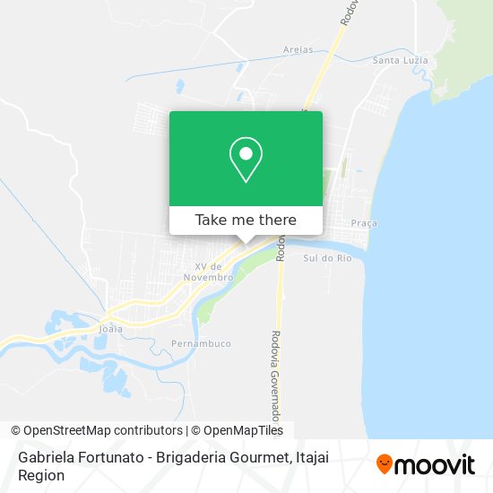 Mapa Gabriela Fortunato - Brigaderia Gourmet