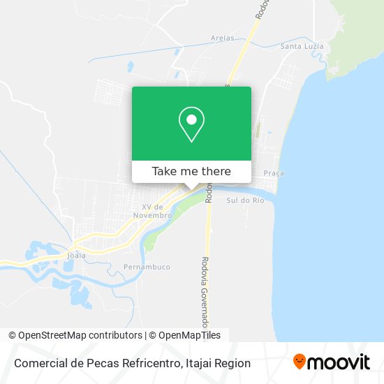 Mapa Comercial de Pecas Refricentro