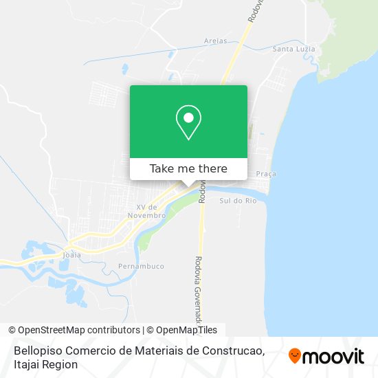 Mapa Bellopiso Comercio de Materiais de Construcao