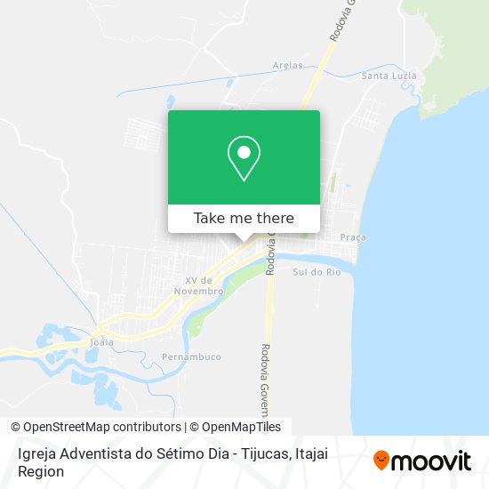 Igreja Adventista do Sétimo Dia - Tijucas map