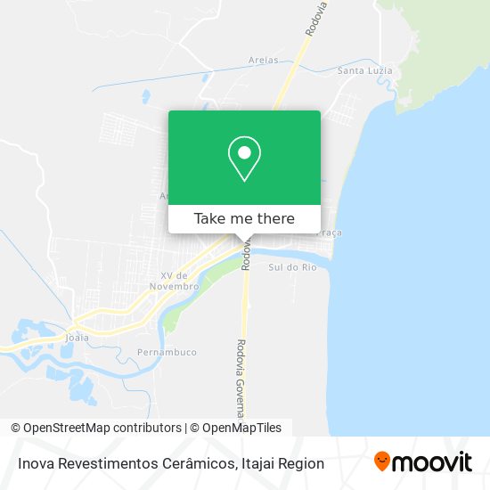 Inova Revestimentos Cerâmicos map