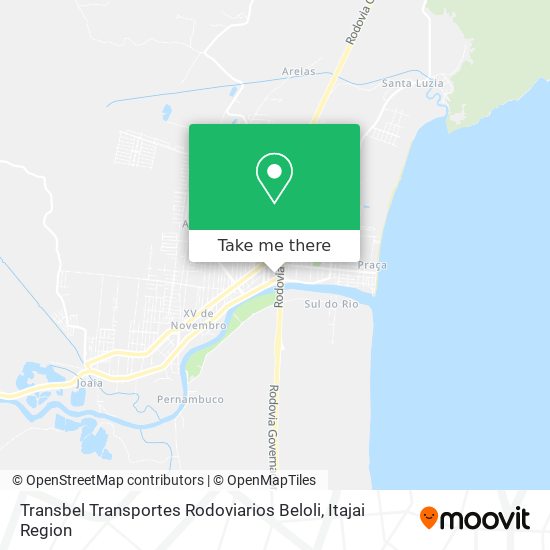 Mapa Transbel Transportes Rodoviarios Beloli