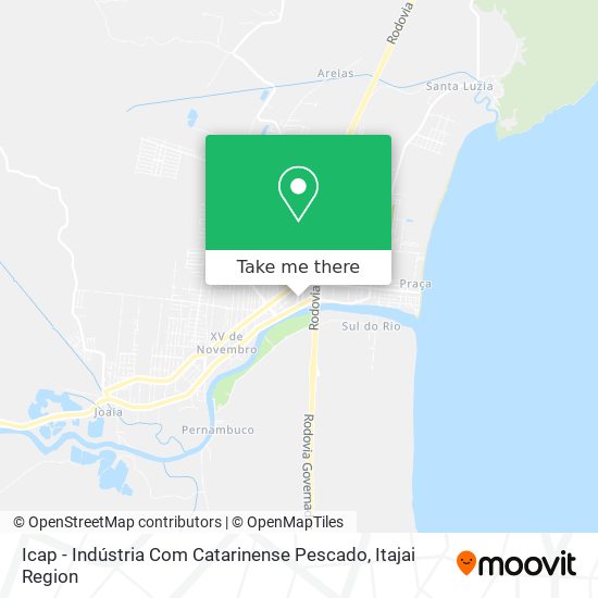 Mapa Icap - Indústria Com Catarinense Pescado