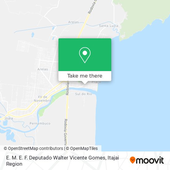 E. M. E. F. Deputado Walter Vicente Gomes map