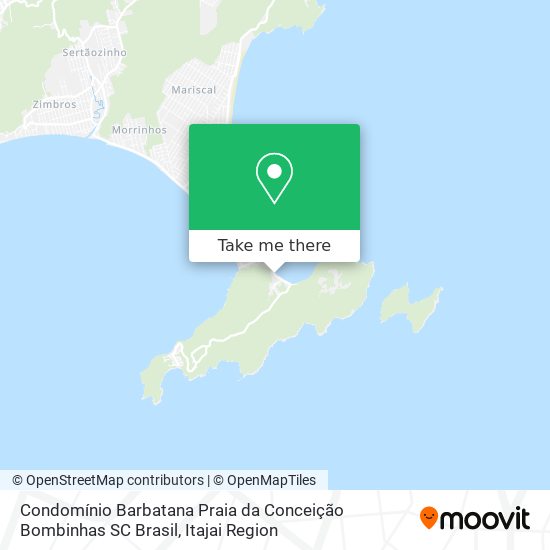 Condomínio Barbatana Praia da Conceição Bombinhas SC Brasil map