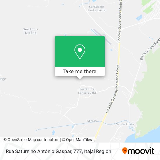 Mapa Rua Saturnino Antônio Gaspar, 777