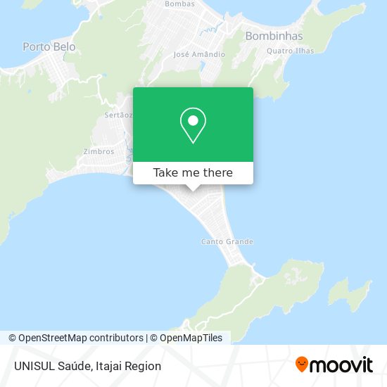 UNISUL Saúde map