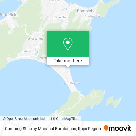 Camping Sharmy Mariscal Bombinhas map