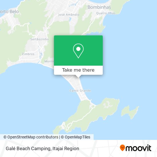 Mapa Galé Beach Camping